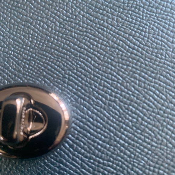 Coach Metallic Skyblue Leather
Chain Crossbody Bag- F22828 - Picture 12 of 12